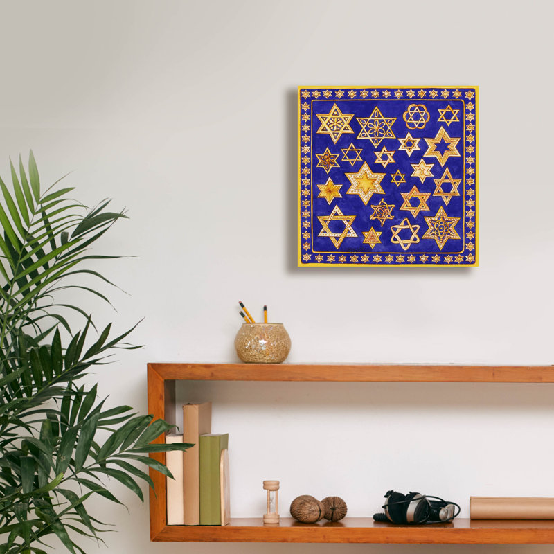 Art mural sur toile Astoria Grand, "Année juive" par Andrea Strongwater, 12 po x 12 po, H 12 po x l 12 po x P 0,75 po