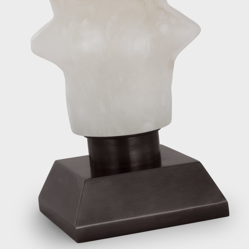 Luxor Table Lamp, Alabaster/Bronze