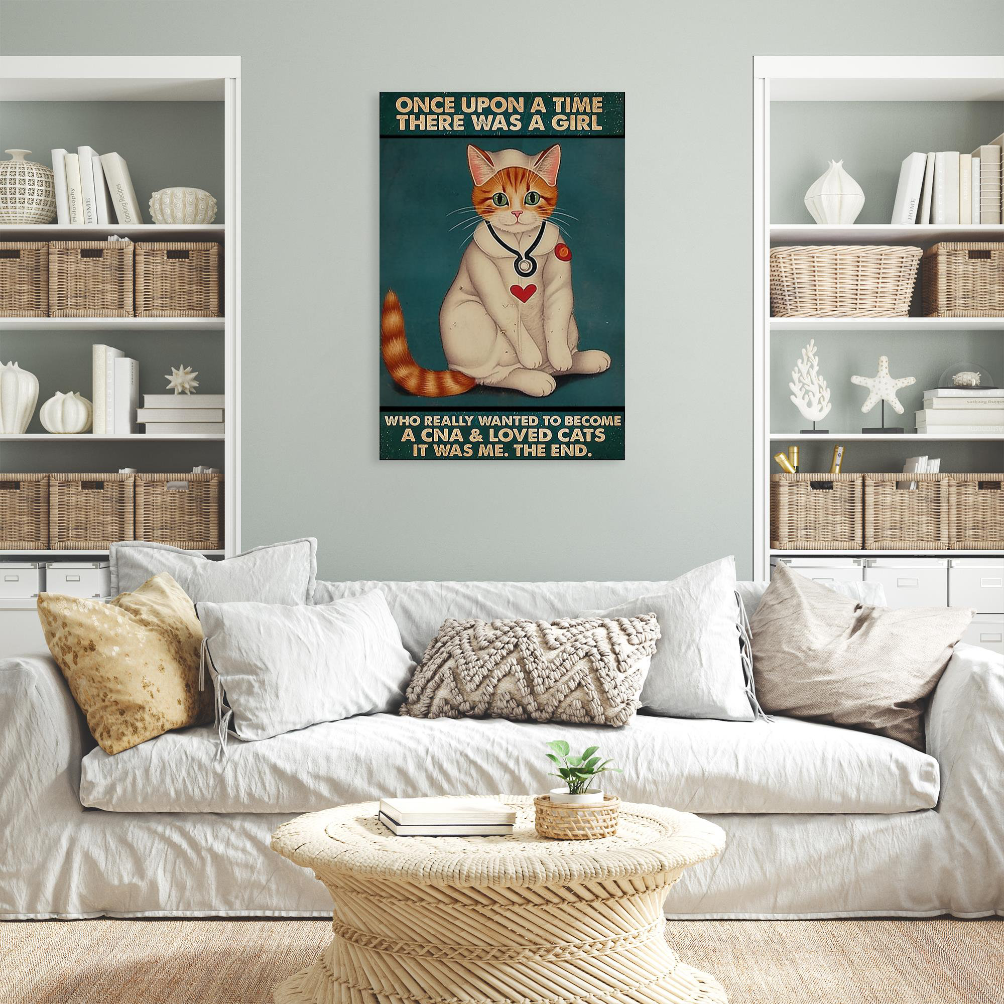 Trinx Kosel Scaredy Cats Are Welcome On Canvas Print