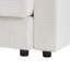 Canapé simple de 41,7 po de style moderne avec espace de rangement, repose-pieds mobile, deux ports USB, deux porte-gobelets et un support pour téléphone dans le salon-602675757