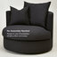 Fauteuil demi-tonneau pivotant Eugenie Freya-1230670887