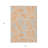 3' X 5' Orange Gray And Silver Geometric Washable Indoor Outdoor Area Rug