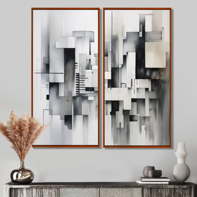 Grey Abstract Zen II - Gray Wall Art