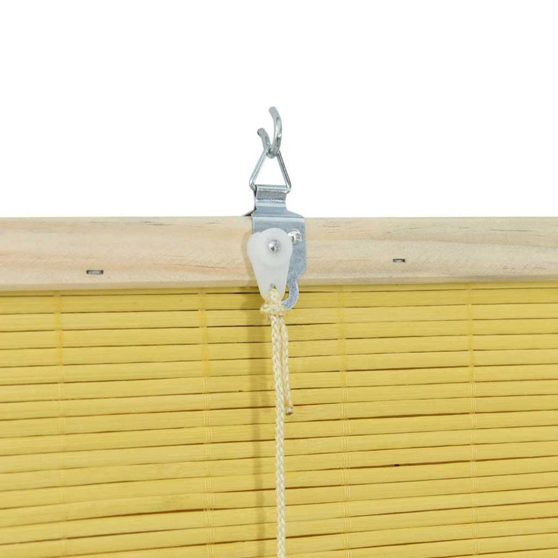 Bamboo Venetian Blind, Yellow, 160cm L x 60cm W