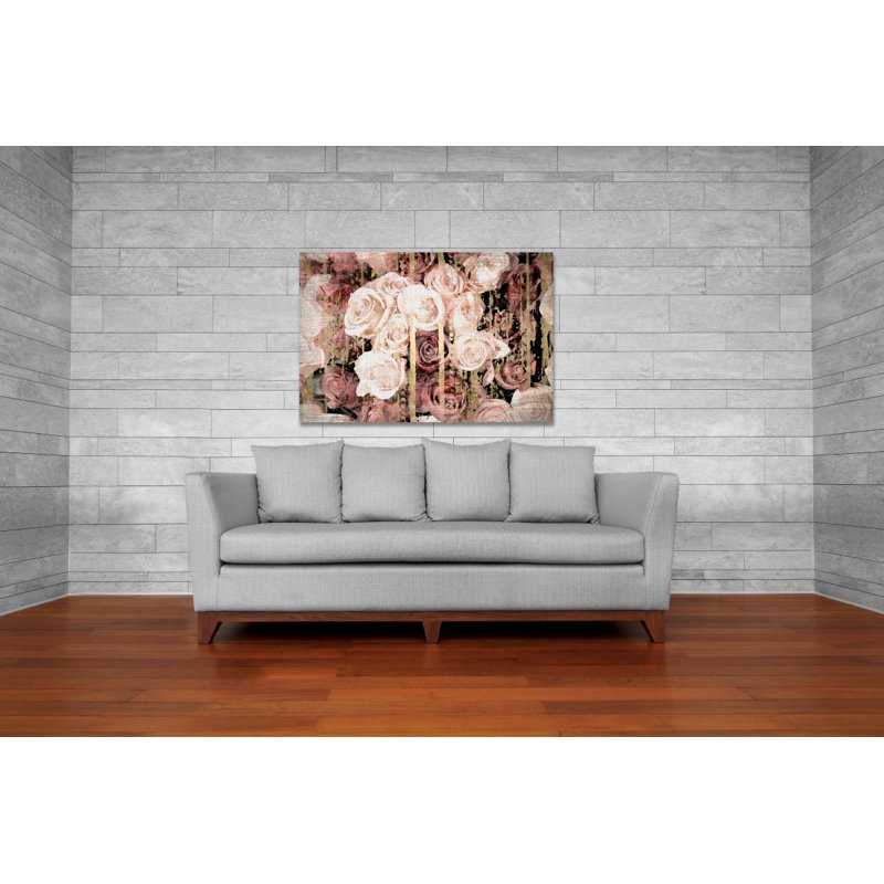 «Shabby Elegance Romance», impression sur toile tendue, H 36 po x l 54 po x P 1,5 po