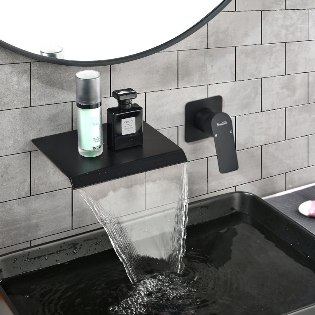 Waterfall Wall Mounted Bathroom Faucet SHAMANDA 