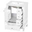 Meuble-lavabo de 24 po avec lavabo en céramique intégré et rangement spacieux, parfait pour les petites salles de bain et les chambres d'amis-733971733