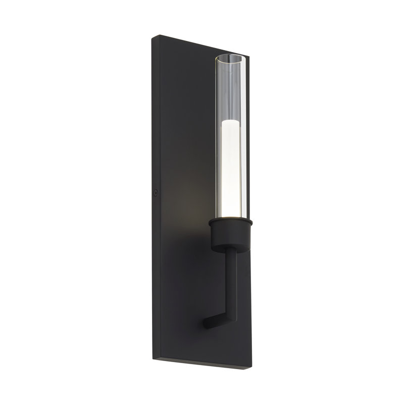 Linger 1 - Light LED Armed Sconce, Black