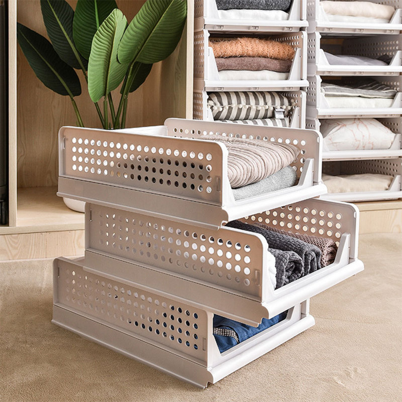 Rebrilliant Plastic Storage Tub & Tote, 19cm H x 43cm W x 38cm D, White