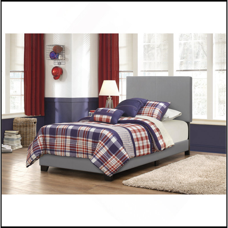Lit décontracté confortable gris clair pour la détente, Gris, Lit simple