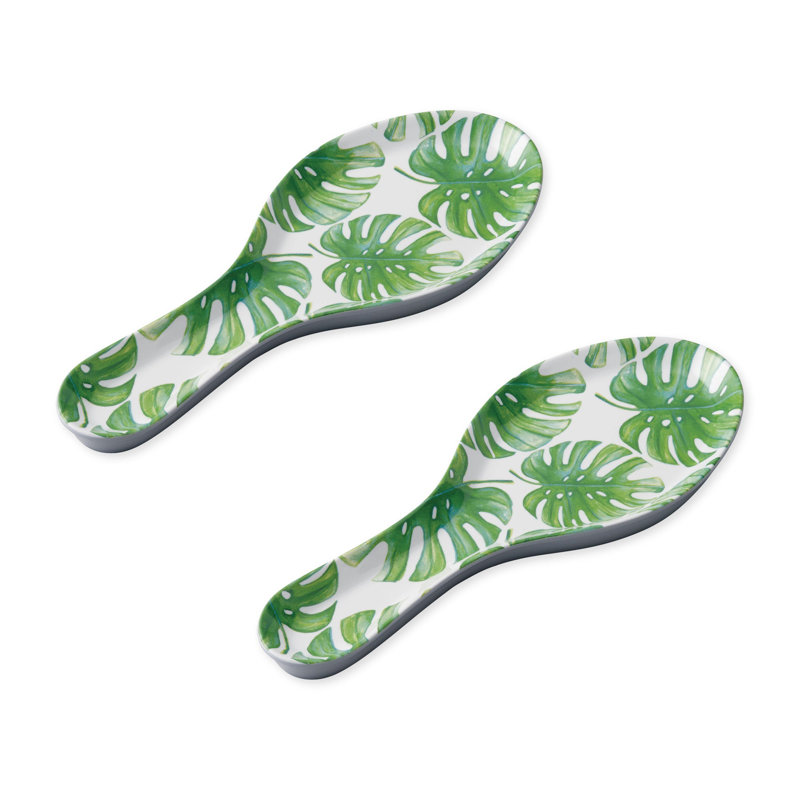 2-Piece Monstera Spoon Rest