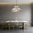 1-Light Pink Tiffany Stained Glass Pendant Light