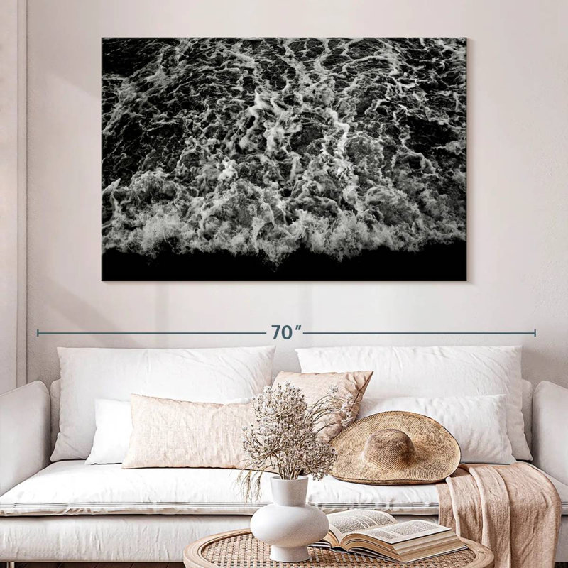 Gillard Dark Ocean Waves, 34" H x 51" W
