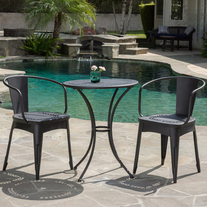3-Piece Kd Metal Set, Black