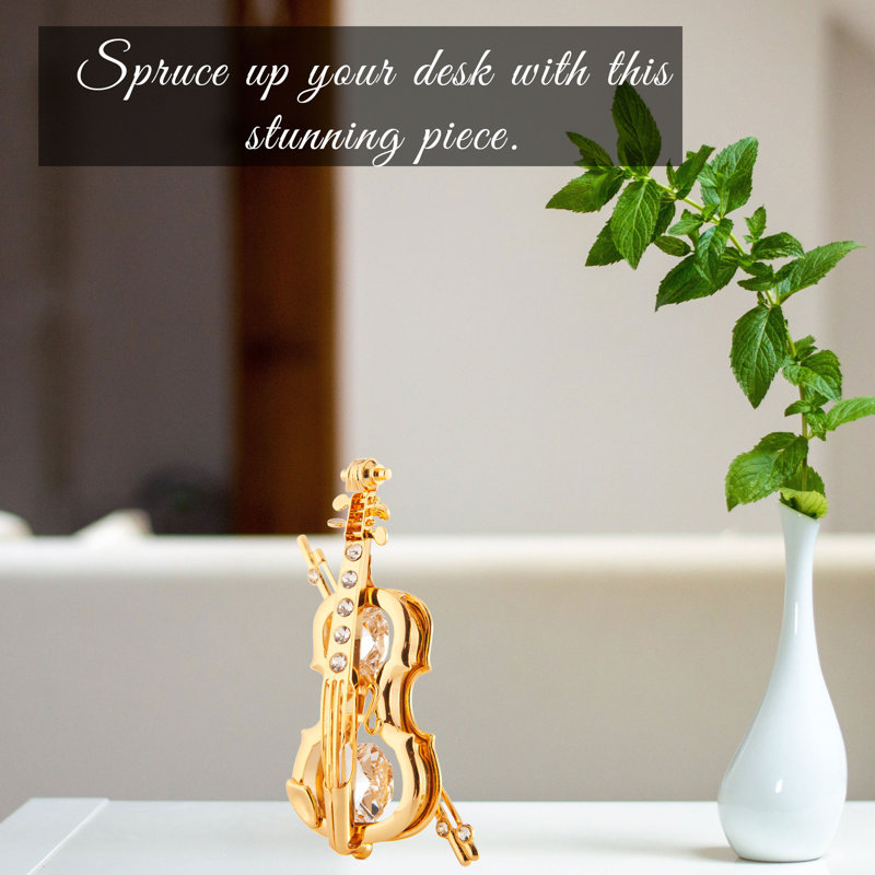 Ornement figurine suspendu violin et papillon