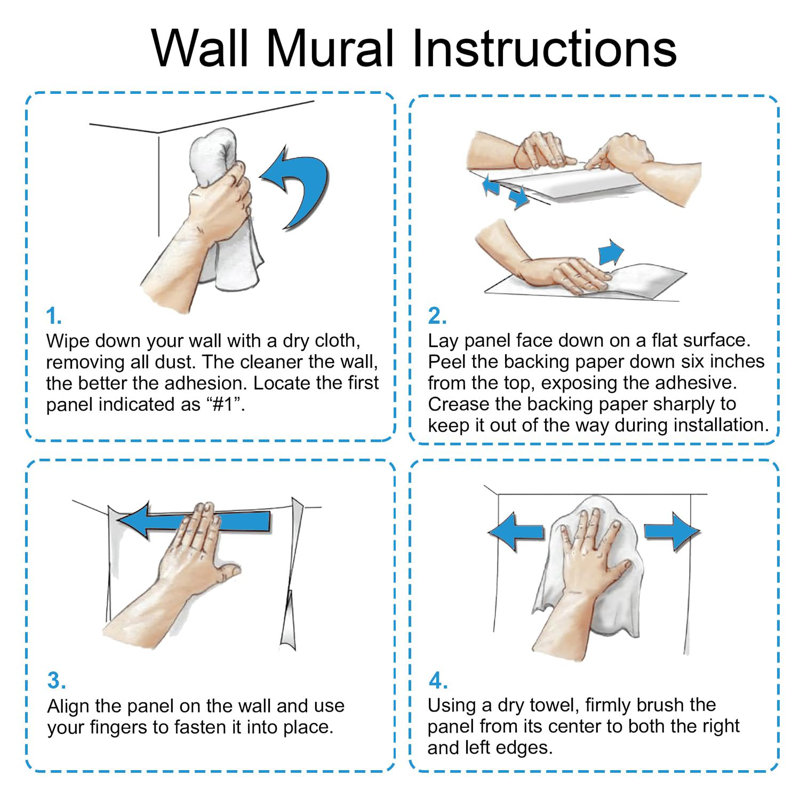 Bordure florale pelez et collez, L 132 po x l 72 po