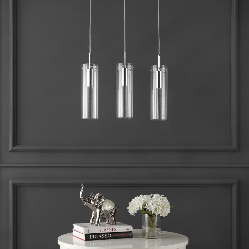 Luminaire suspendu pour îlot de cuisine à 3 lumières DEL Charolene
