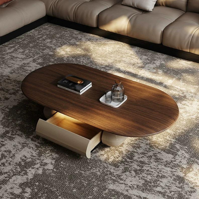 Modern advanced simple style coffee table, 13.8" H x 51.2" L x 27.6" W