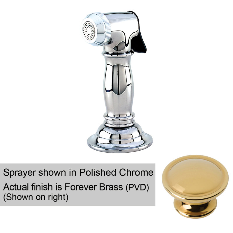 Chesterfield Side Sprayer, Forever Brass (PVD)