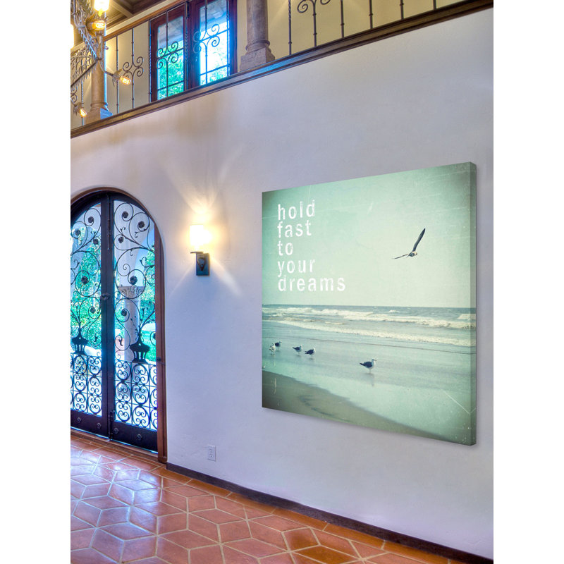 Hold Fast To Your Dreams by Sylvia Cook - Wrapped Canvas Print, 46cm H x 46cm W