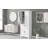 Bathroom Storage Cabinet with Doors and Drawer, Multiple Storage Space, Adjustable Shelf-504238364