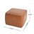 Upholstered Square PU Leather Ottoman