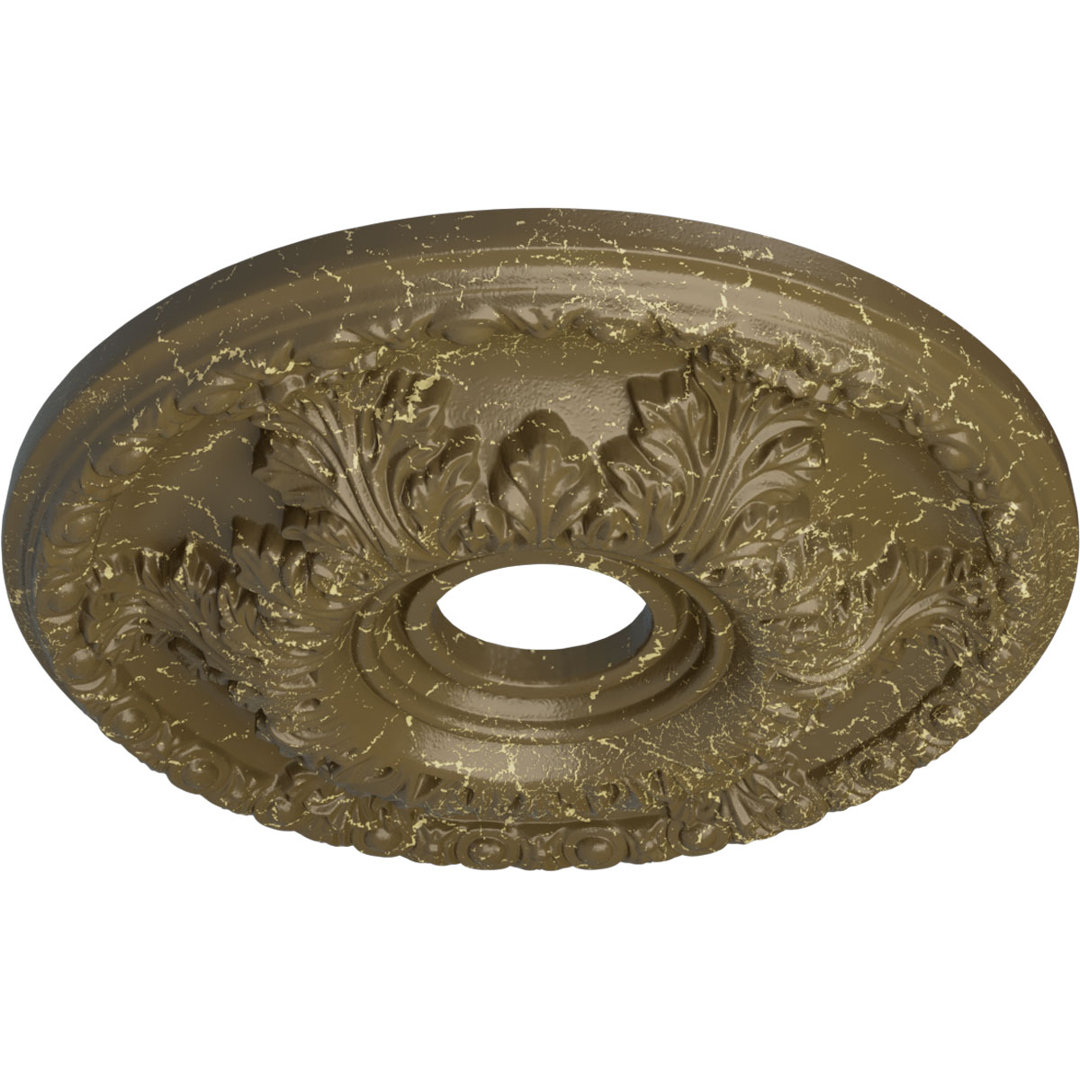 Endurathane Granada Ceiling Medallion, 18"OD x 3 1/2"ID x 2 1/2"P (Fits Canopies up to 6 5/8") Ekena Millwork 