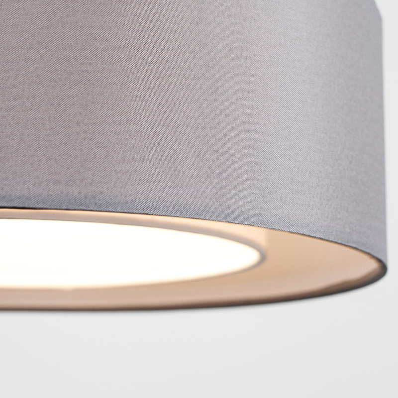 Lynx 20cm H Cotton Drum Pendant Shade ( Clip On )