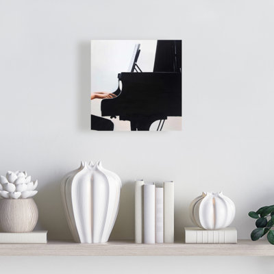 Romantic Melody White Canvas | Home Decor Art Print