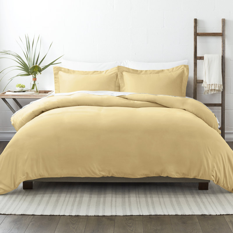 Ensemble de housse de couette en microfibre très douce Simply Soft™, Doré, Housse de couette très grand et 2 taies