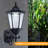 Solar Wall Light Outdoor Classic Black(set Of 2)