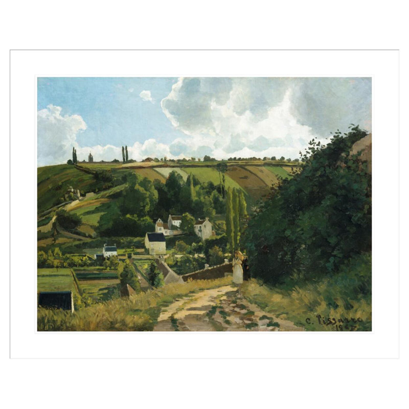 «Jalais Hill Pontoise» par Camille Pissarro, impression giclée sur cadre, H 33,33 po x l 41,5 po