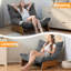 Fauteuil de salon ajustable, fauteuil lounge 3 positions, dossier réglable, fauteuil d'appoint capitonné-387332855