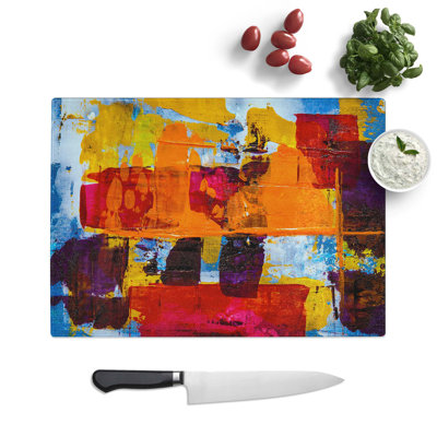 Tempered Glass Art Painting Vol.125 Chopping Board