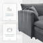 Canapé modulaire en chenille avec siège profond et large, ensemble de canapé en forme de L avec coussins doubles, canapé à 4 places avec repose-pieds mobile, mobilier d'intérieur surdimensionné-1501859096