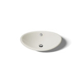 Iron Plains Metal Oval Vessel Bathroom Sink with Overflow