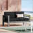 Dark Gray Cushion/Black Frame