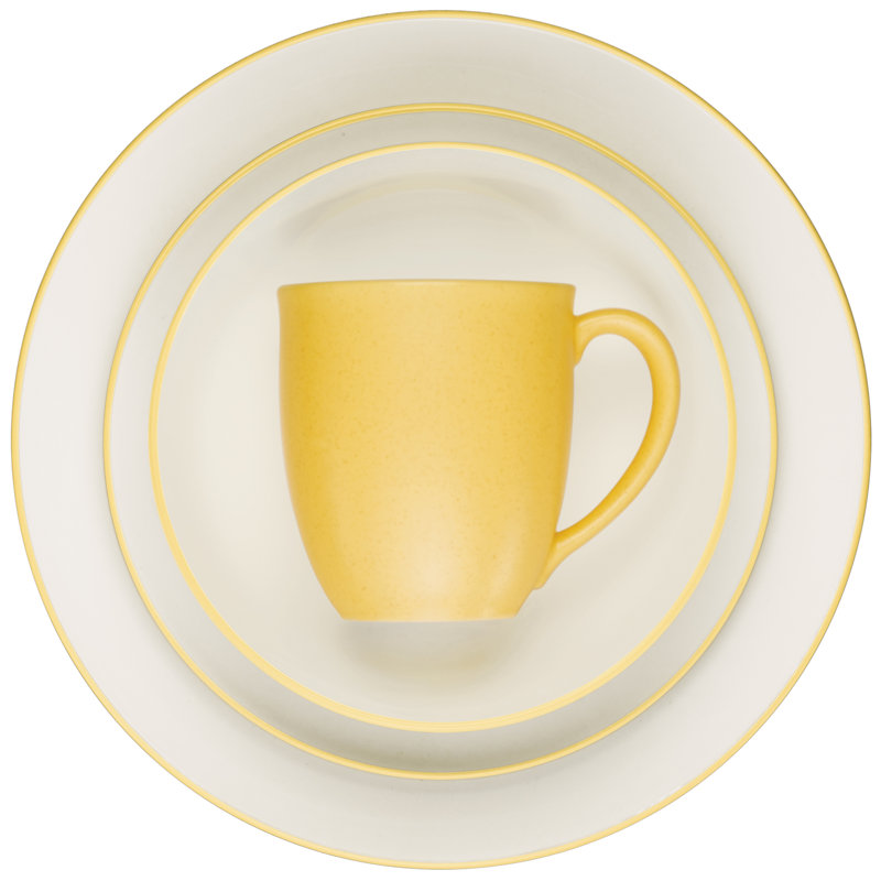 Couvert individuel 4 pièces Noritake Colorwave Coupe, Moutarde