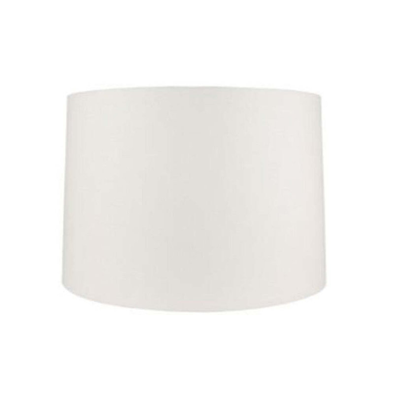 Hardback Linen Drum Lamp Shade, 10" H x 12" W x 12" D, Off White