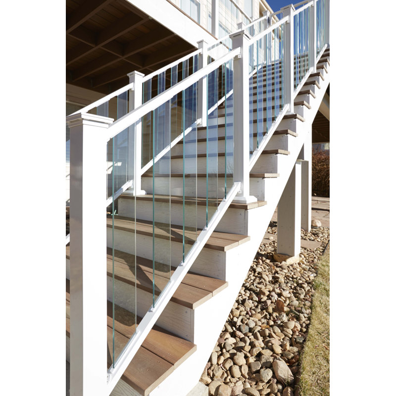 Fortress Pure View 40 In. X 3.75 In.  Glass Stair Railing Baluster (5-Pack)