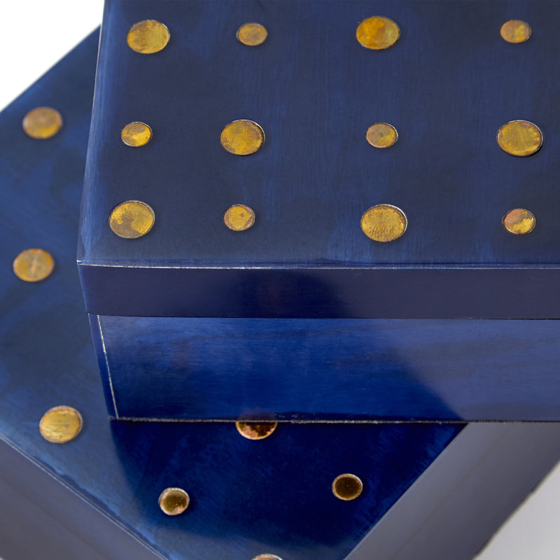 Boîte décorative dotty, H 3 po x l 6 po x P 6 po