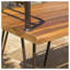 Banc en bois industriel et métal Zion