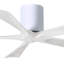 60" Irene 5-Blade Hugger Ceiling Fan with Wall Remote-1087667390-1087667333-1087667377