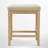 Cindina 24 Inch Upholstered Faux Leather Soft Cushion Wooden Kitchen Island Counter Height Barstools-106913419