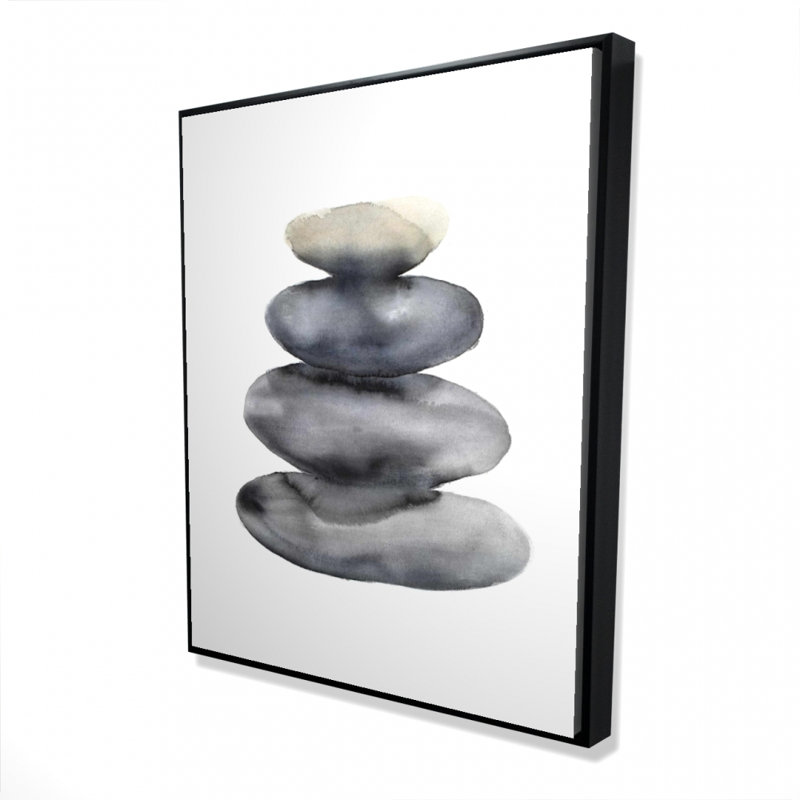 Four Hot Stones Print On Canvas