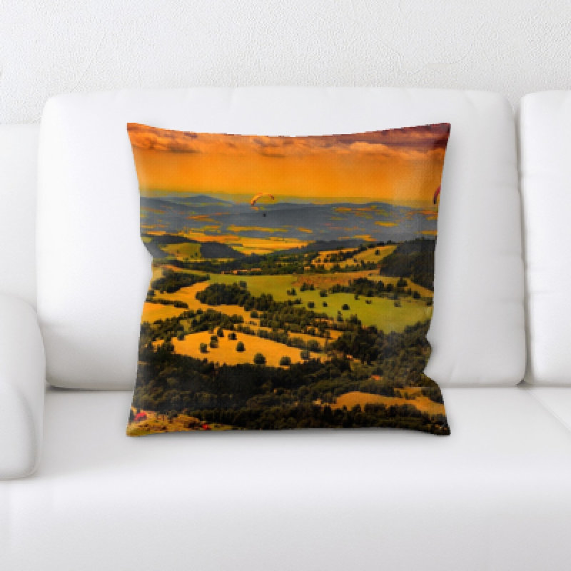 Microsuede Throw Pillow