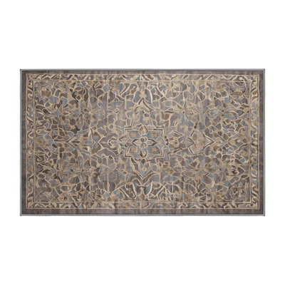 Tapis gris lavable à la machine