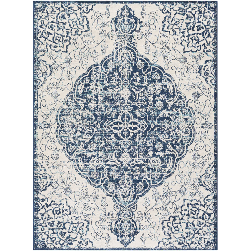 Cabe Floral Indoor Rug, Rectangle 7'10" x 10'