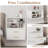 Adavia 2 Pcs Stackable Cubby Nightstand with Drawers,