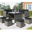 Christasia Rattan Wicker 8 - Person Seating Group with Cushions